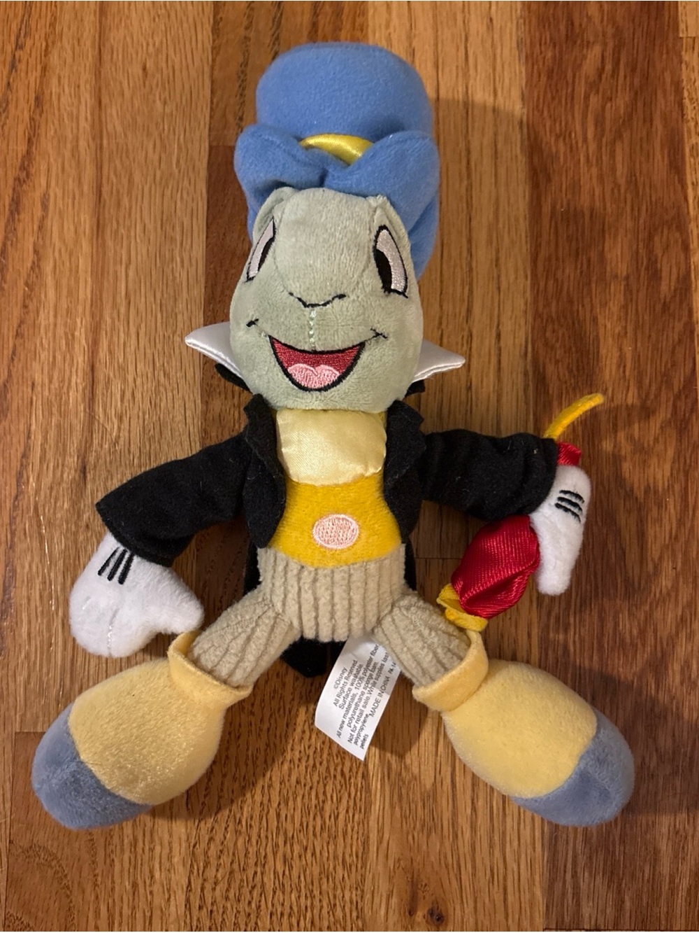 Vintage Disney Jiminy Cricket 10” Plush By Snap